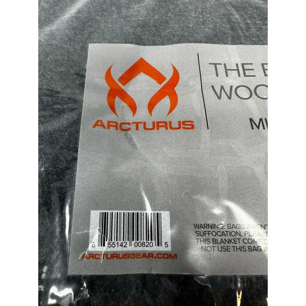 Acturus Essential Wool Blanket Military Gray Outdoors Camping Brand New